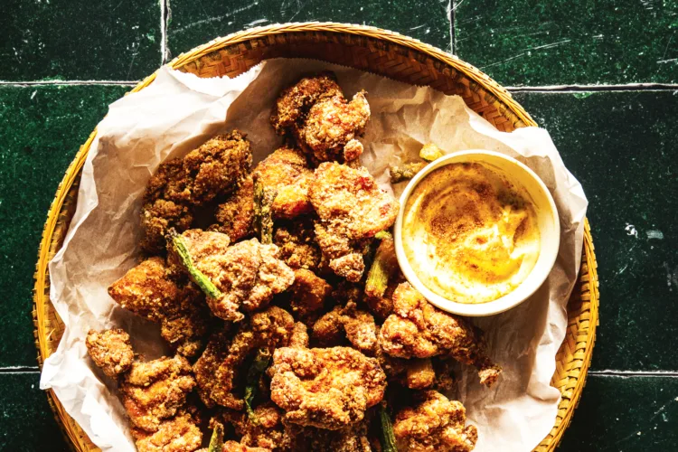 Sesame-Cumin Chicken is double-fried for flavor